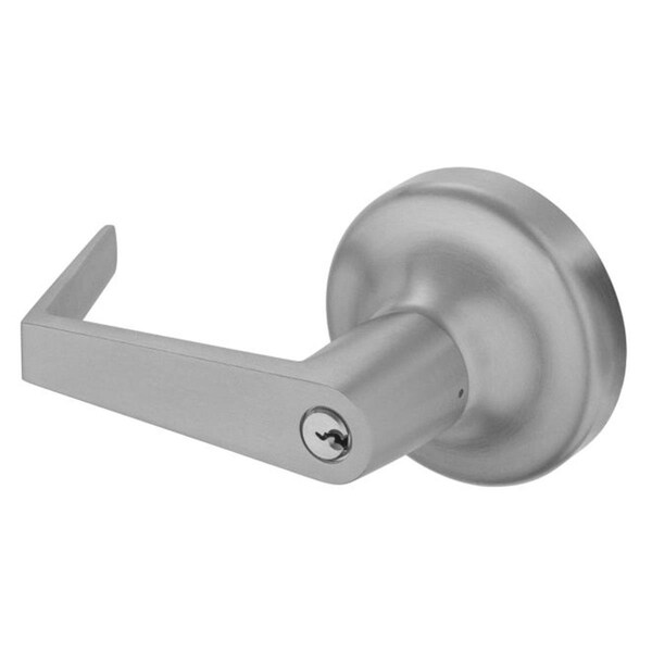 Gan Eden Augusta Key in Lever Classroom Rose Exit Device Trim - Aluminum - GA2500646