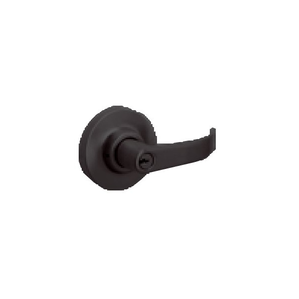Dorma Key-In-Curved Lever, Classroom Function, Key Locks or Unlocks Lever, Schlage C Keyway, 695 Dark - 8C08-695