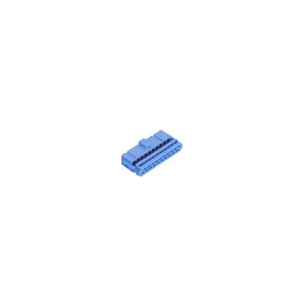Fci Board Connector, 20 Contact(S), 2 Row(S), Female, 0.1 Inch Pitch, Idc Terminal, Locking, Blue - 10125116-220LF