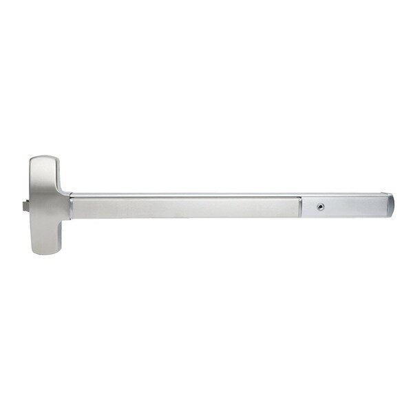 Falcon 25 Series Exit Device, Rim w/Night Latch Trim, Dane Lever Design, 3 Ft. Device, Stn Stainless Steel - 25-R-L-NL-D 3 32D RHR