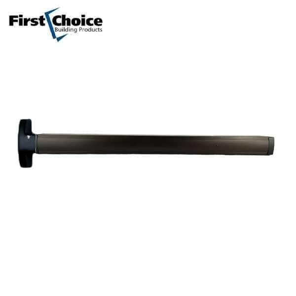 First Choice FIRSTCHOIC 3690 Concealed Vertical Rod Exit, 36" Device, Narrow Stile Application, Non-Handed, E - FCH-369036-BR