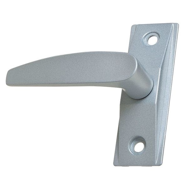 Kaba Ilco Deadlatch Lever Handle, Aluminum - 456-S-LH-01-AL