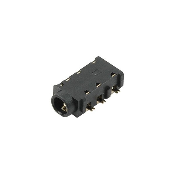 Cui Devices Phone Connectors 3.5 Mm, Right Angle, Mid Mount (Smt), 4 Conductors, 0 1 Internal Switches, Audio - SJ-43616-SMT-TR