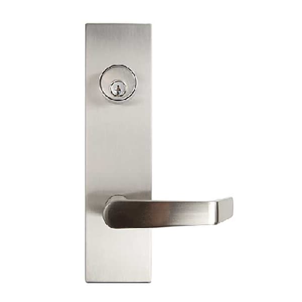 Tell Pro Line Heavy Duty Exit Device Trim, Lever, Escutcheon, Entry, Satin Chrome - EDELT53-HD-26D