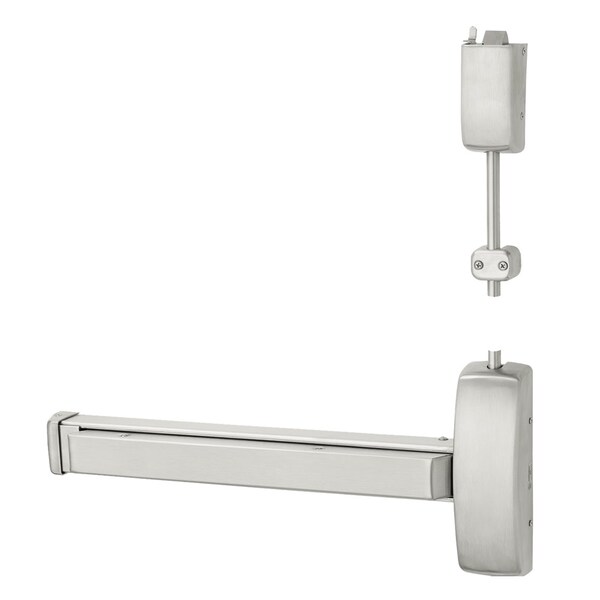 Sargent Grade 1 Surface Vertical Rod Exit Device, Wide Stile Pushpad, 32-in Device, 120-in Door Height, Clas - 194356-NB8743E LHR 32D