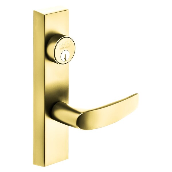 Sargent Grade 1 Exit Device Trim, Classroom Function, Key Outside Unlocks/Locks Trim, For Rim 8800 and NB8 - 713-8 ETB LHRB 3