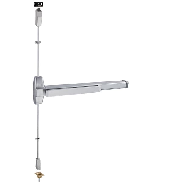 Trans Atlantic Co. 900 Series UL Listed Aluminum 36 in. Grade 1 Heavy Duty Surface Vertical Rod Panic Exit Device - ED-VR931-AL