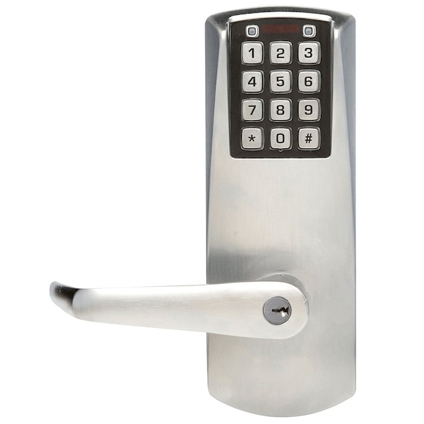 Dormakaba E-Plex 2000 Exit Trim, 100 Access Codes, 1,000 Audit Events, Von Duprin 98/9975 Mortise Devices, KIL - E201VXSLL-626-41