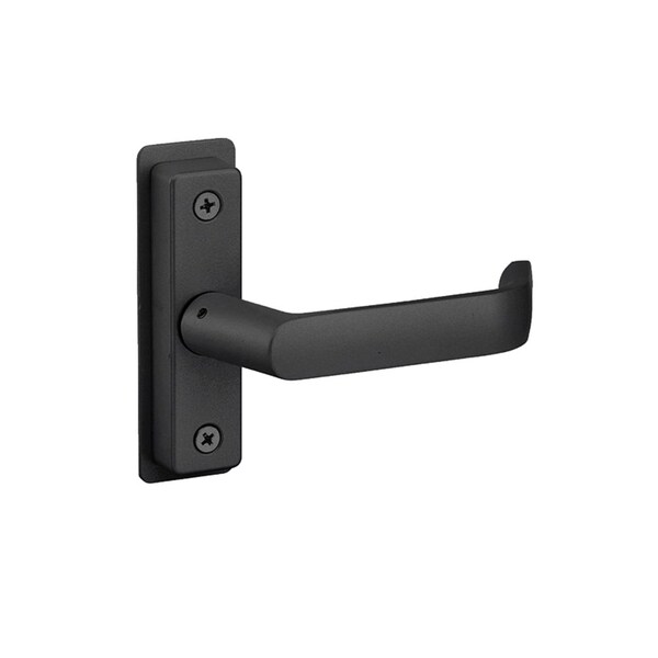 Adams Rite Flat Euro Lever Trim with Return, For 1-3/4 In. to 2 In. Thick Door, RH or RHR, Satin Black Paint - 4569-601-119