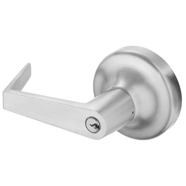 Yale Rose x Lever Trim, Classroom 08, Augusta Lever, Satin Chrome - AU546F 626
