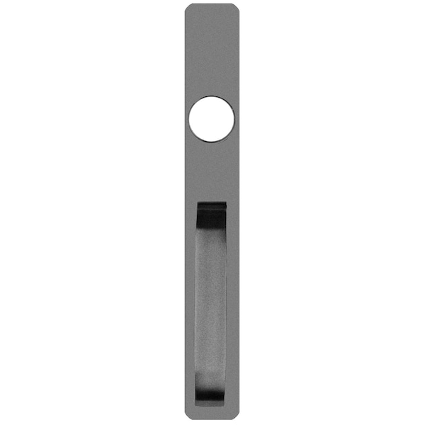 Detex Narrow Exit Trim, Night Latch, S Pull, Less Cylinder, SP28 - 03AN 689