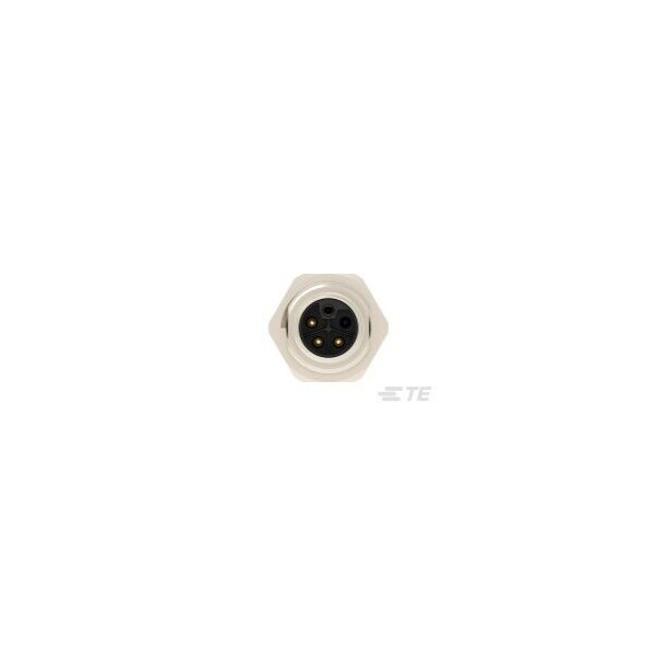 Te Connectivity M12 Rear Mount Male L 3P+Pe Solder Pcb - T4140L12041-000