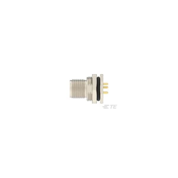 Te Connectivity M12 Rear Mount Male L 3P+Pe Solder Pcb - T4140L12041-000