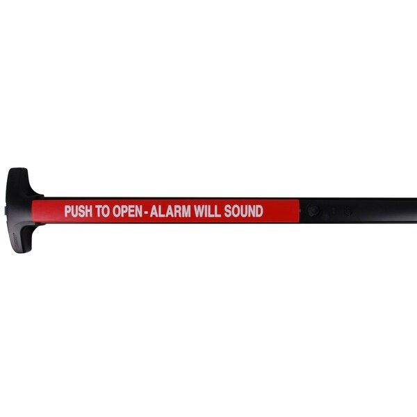 Detex Alarmed Panic Device, Cylinder Dogging (LC), 48", US19 - V40 EBXW CD 711 99 48