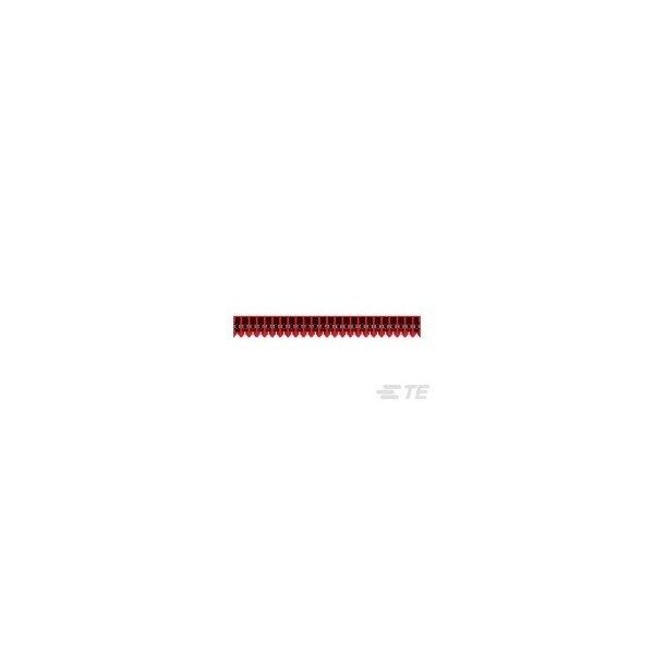 Te Connectivity Board Connector, 24 Contact(S), 1 Row(S), Female, Idc Terminal, Red Insulator, Receptacle - 5-640440-4