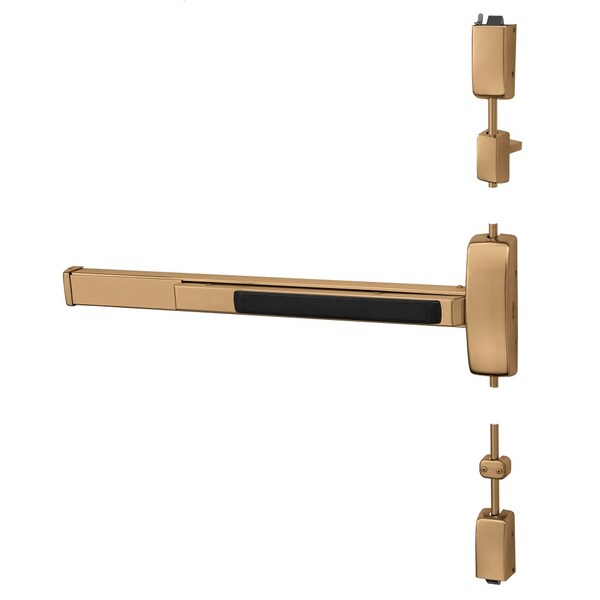 Sargent Grade 1 Surface Vertical Rod Exit Device, Wide Stile Pushpad, 36-in Fire-Rated Device, 96-in Door He - 12-8715F ETL LHR 10