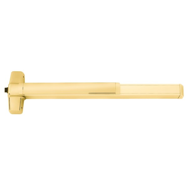 Von Duprin Grade 1 Rim Exit Device, 48-in Length, Exit Only, Less Dogging, Motorized Latch Retraction, Bright B - QEL98EO 4 US3