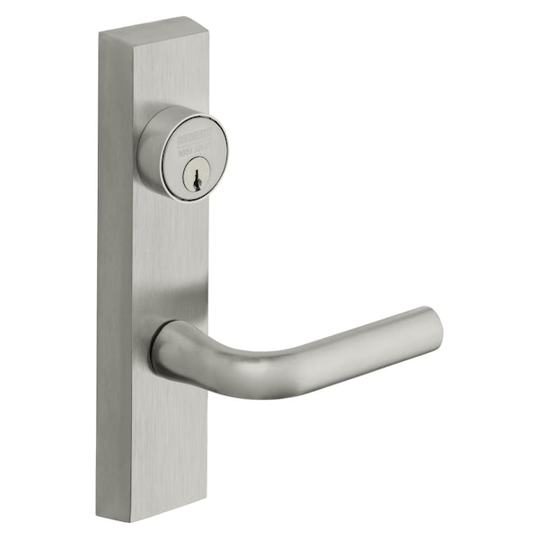 Sargent Grade 1 Exit Device Trim, Classroom Function, Key Outside Unlocks/Locks Trim, For Rim 8800 and NB8 - 713-8 ETW RHRB 26D