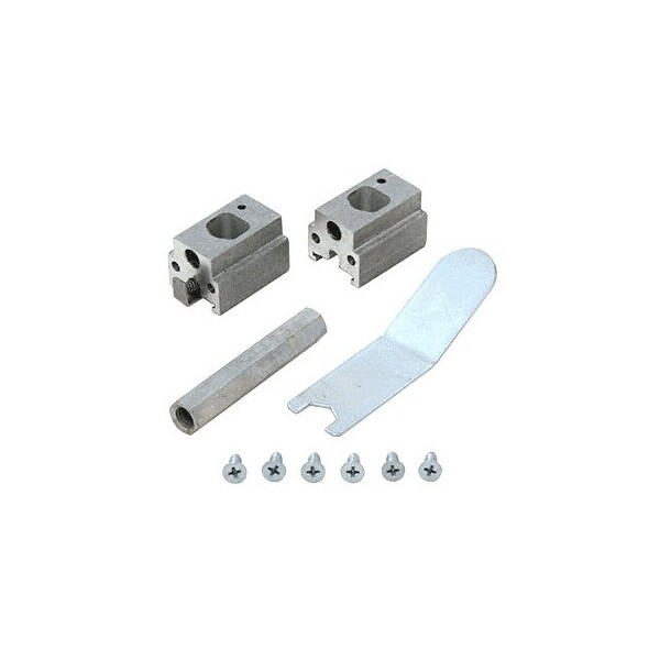 Jackson Satin Aluminum Hurricane Impact Door Kit for use W/ Concealed Vertical Rod Exit Devices - 302954628