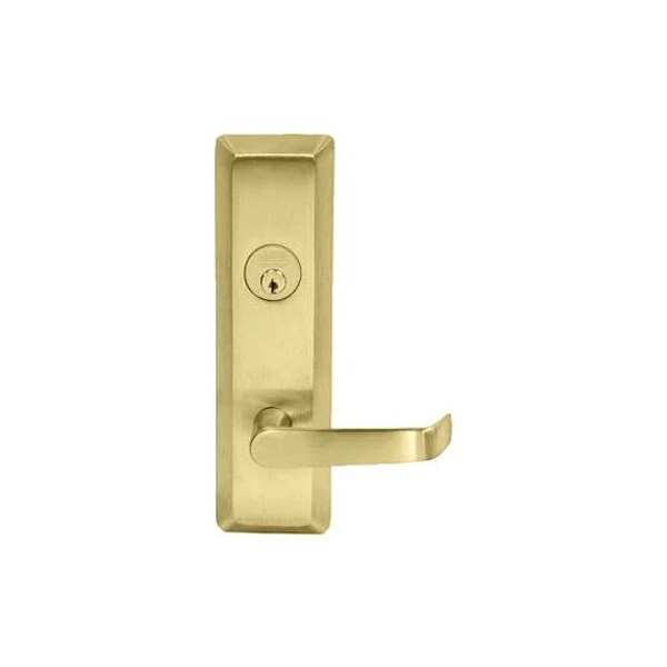 Corbin Russwin Newport Lever, Storeroom, 605 Bright Brass, RHR - N959ET-605-RHR