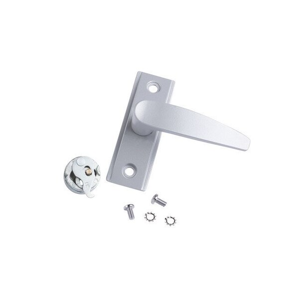 Global Door Controls Storefront Door Lever Handle in Aluminum - TH1100-LH1-AL