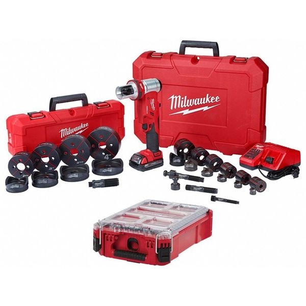 Milwaukee Tool Knockout Tool and Organizer, 8V DC, Includes Battery - 2677-23, 48-22-8435