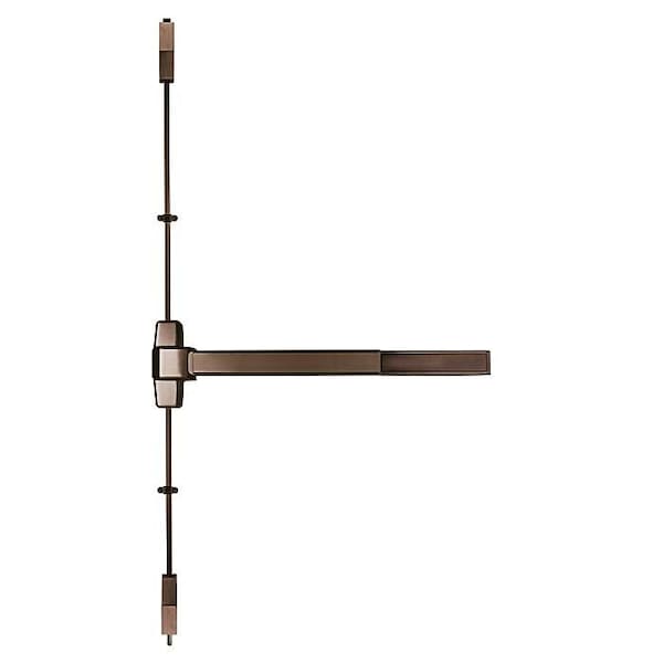 Marks Usa Surface Vertical Rod Exit Device, 36 x 84 Inch, Exit Only, Satin Stainless Steel, Fire Rated - M9900FVR-36X84-10B