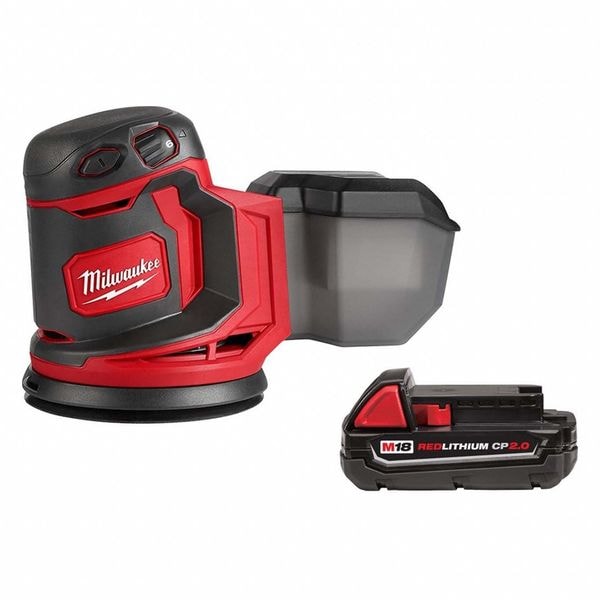 Milwaukee Tool M18™ Random Orbit Sander with M18™ REDLITHIUM™ CP2.0 Battery - 2648-20, 48-11-1820