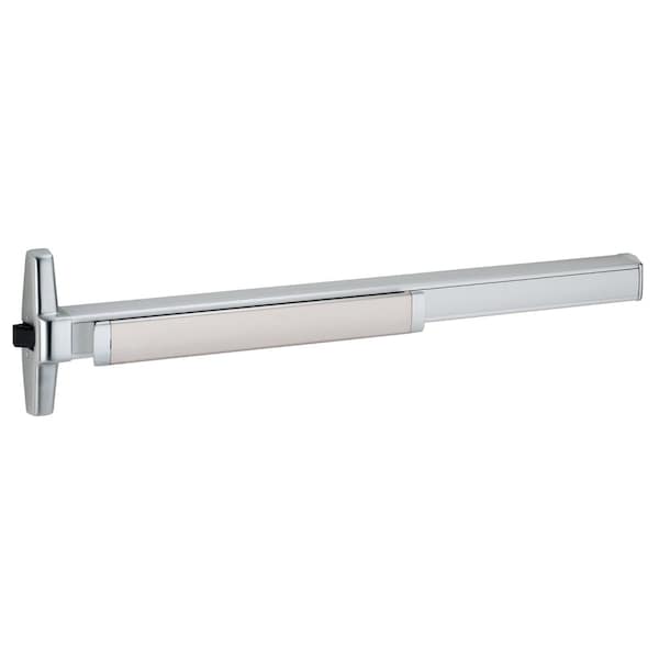 Von Duprin Grade 1 Rim Exit Bar, Narrow Stile Pushpad, 36-in Device, Classroom Function, 06 Lever with Escutche - RXQEL35AL-06 3 26D LHR