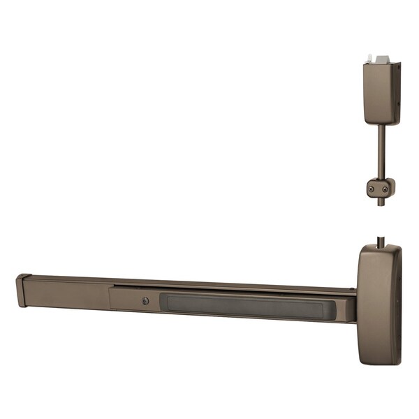 Sargent Grade 1 Surface Vertical Rod Exit Device, Wide Stile Pushpad, 36-in Device, 120-in Door Height, Pass - NB8715F ETP RHR 10B