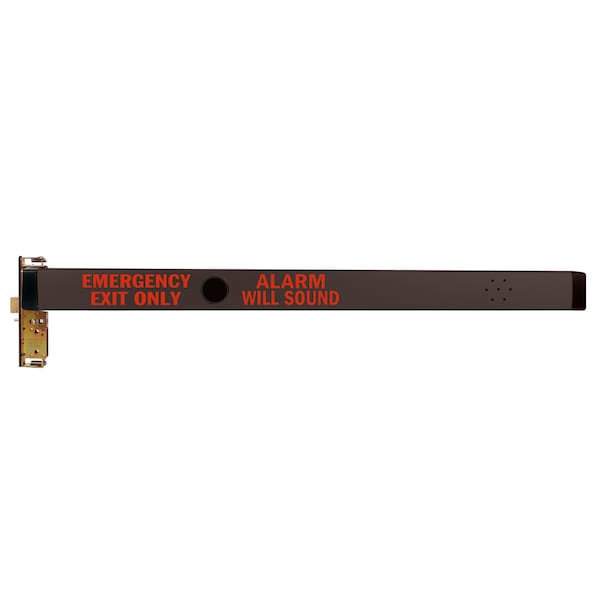 Adams Rite Narrow Mortise Exit Device, Alarmed, 36", US10B, LHR - 8424A-38236B