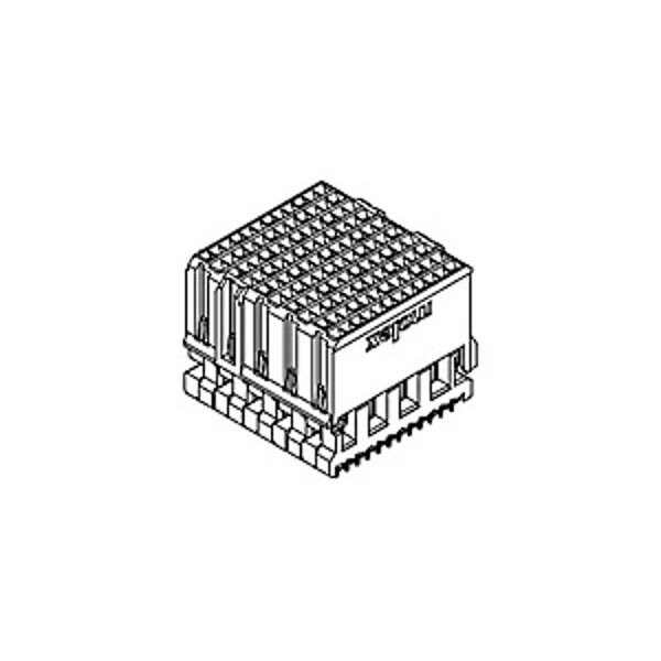 Molex Board Stacking Connector, 144 Contact(S), 12 Row(S), Female, Straight, Press Fit Terminal,  - 1703901002