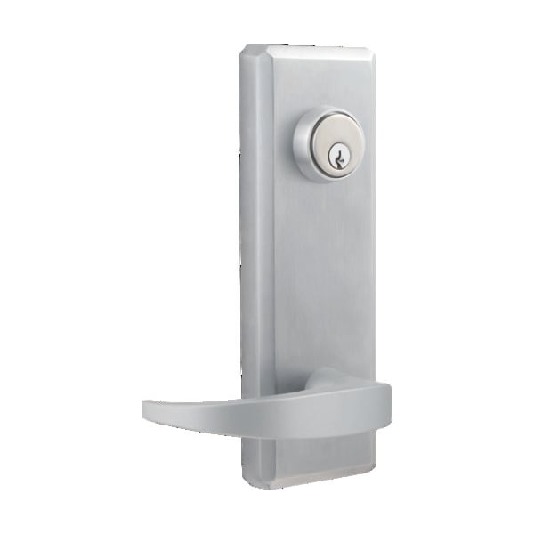 Dormakaba QET160 Exit Trim, Keyed Summit Lever, Satin Chrome - QET160M626LC