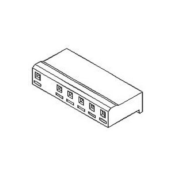Molex Board Connector, 2 Contact(S), 1 Row(S), Female, 0.2 Inch Pitch, Crimp Terminal, Polarized Lck,  - 10221022