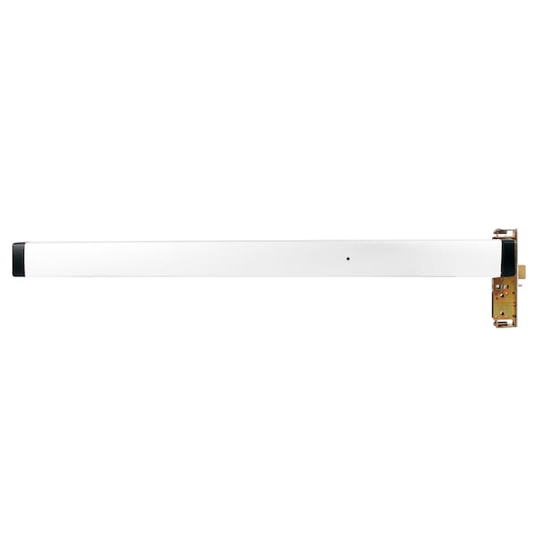 Adams Rite Narrow Mortise Exit Device, Flat FP, Bright US32D, RHR - 8400-37036-US32