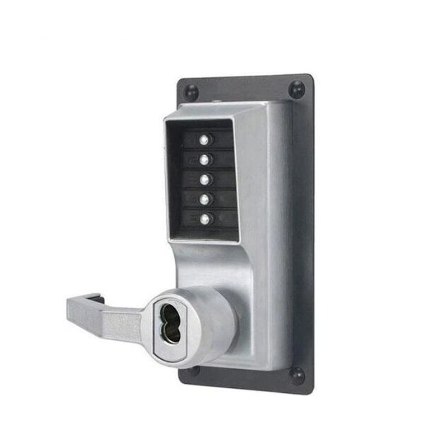 Dormakaba kaba: Exit Trim Lock with Lever, With Key Override, SFIC, LH - KABA-LLP1020B26D41