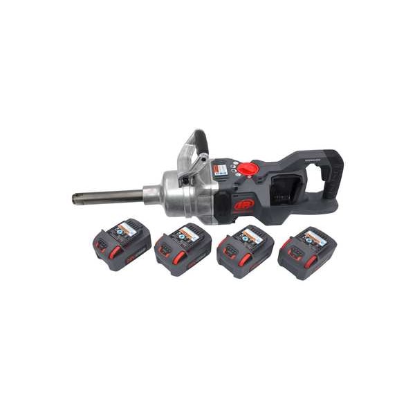 Ingersoll-Rand 20V High-torque 1" Cordless Impact Wrench Kit, 6" Ext Anvil - W9691-K4E