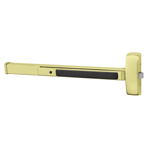 Sargent Grade 1 Rim Exit Bar, Wide Stile Pushpad, 36-in Device, Exit Only, Hex Key Dogging, Bright Brass Fin - 8888F 3