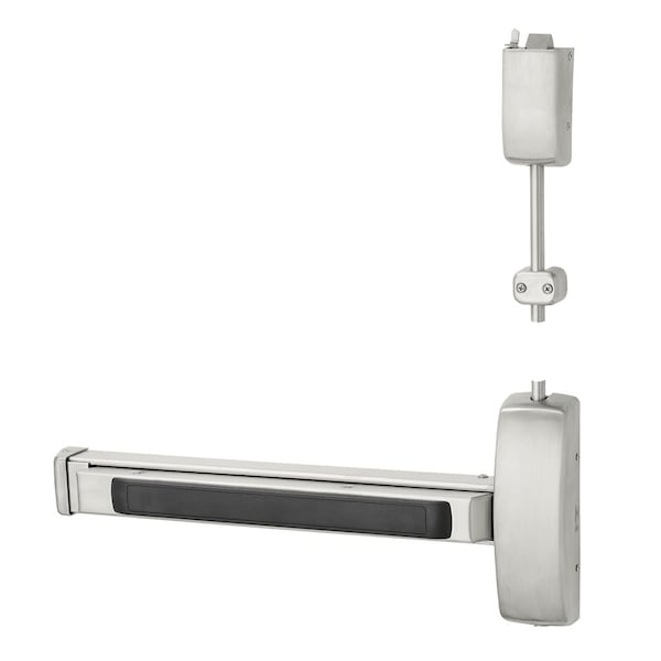Sargent Grade 1 Surface Vertical Rod Exit Device, Wide Stile Pushpad, 32-in Device, 120-in Door Height, Pass - 56-NB8715E ETL LHR 32D