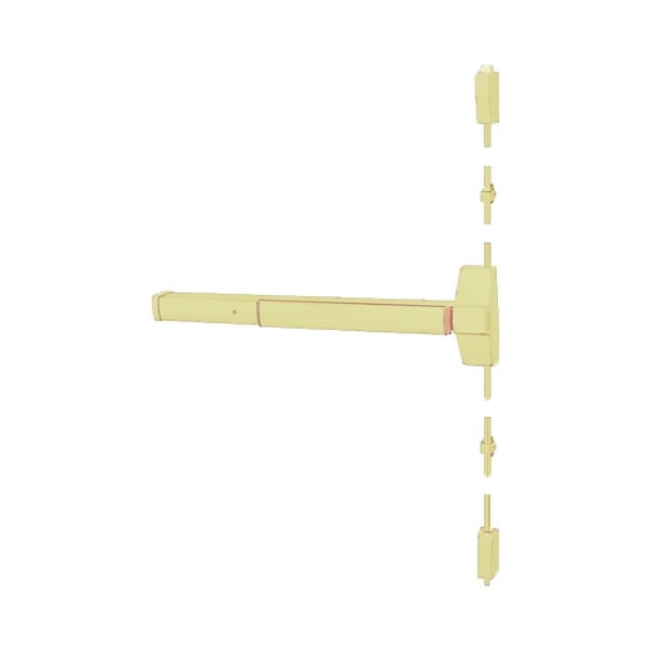 Corbin Russwin SVR Exit Device, 605 Bright Brass, RHR, 36, SNB - ED5400-605-RHR-W036-M54