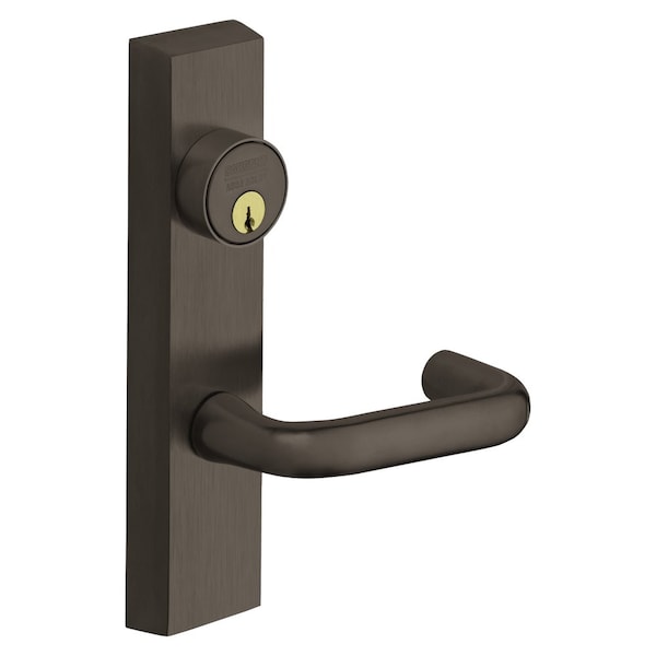 Sargent Grade 1 Exit Device Trim, Classroom Function, Key Outside Unlocks/Locks Trim, For Surface Vertical R - 713 ETJ RHRB 10B