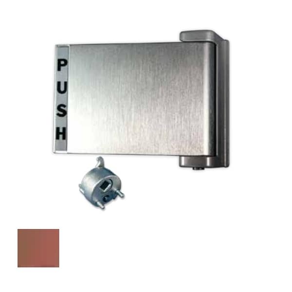 International Door Closers Paddle Handle with Cam Plug, ''Push'' to the Right, DU Anodized Storefront Bronze Finish - PH4522-DU
