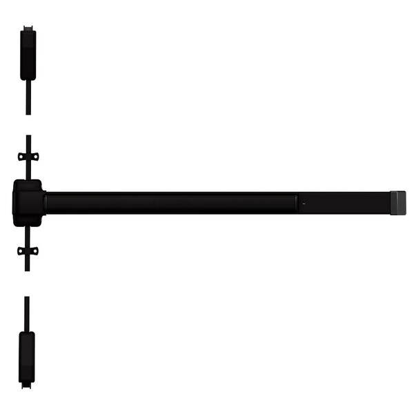 Von Duprin Grade 1 Surface Vertical Rod Exit Bar, 48-in Device, Fits 84-in Door, Exit Only, Hex Key Dogging, Da - 2227EO 4 695