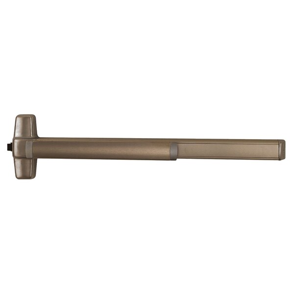 Von Duprin Grade 1 Fire Rated Mortise Exit Device, Wide Stile Pushpad, 36-in, Exit Only, Less Trim, Less Doggin - 9875EO-F 3 US10B