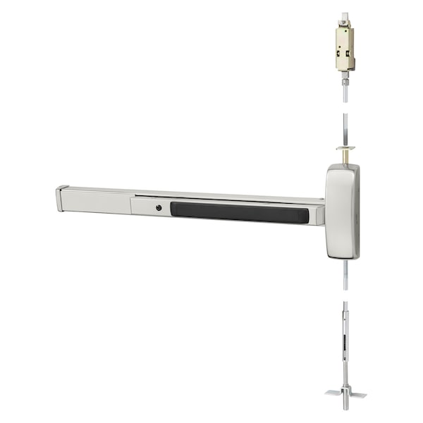 Sargent Fire Rated CVR Exit Device, Metal Door, US32D, LHR - 12-MD8610F LHR 32D
