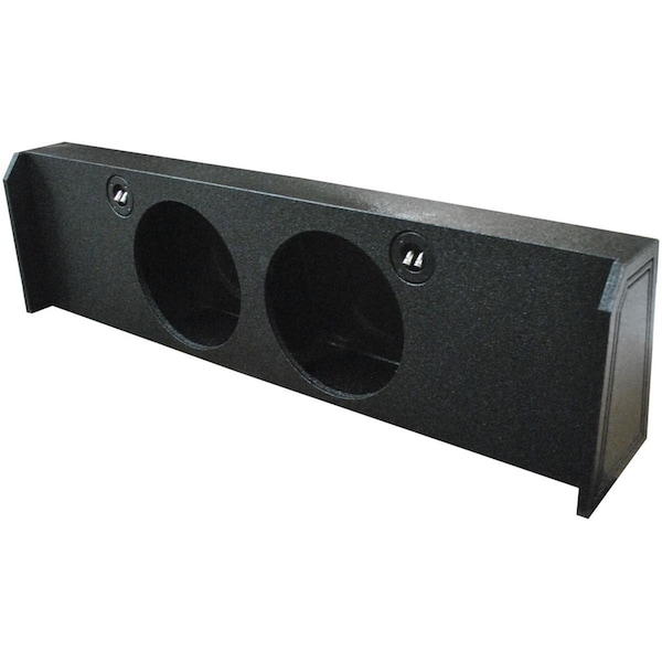 Q Power 12 in. Dual Empty Woofer Box for 2009-14 Ford F150 Under Seat Downfire - QBFORD122009DF