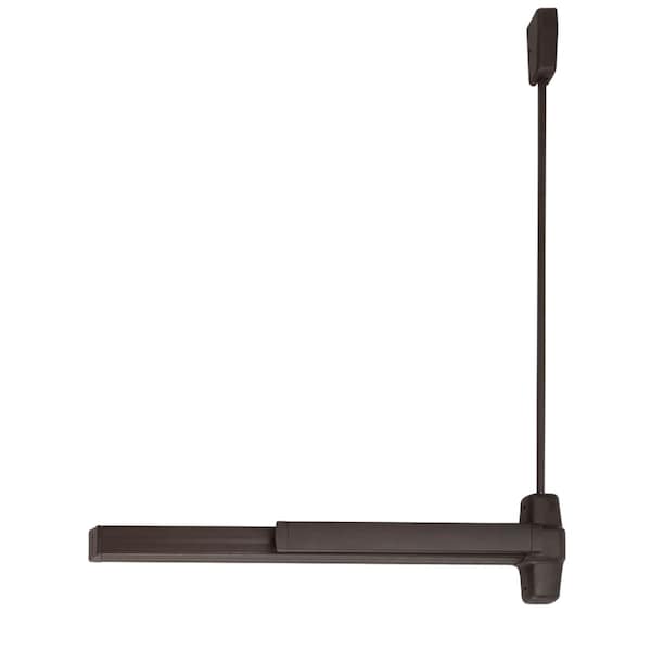 Von Duprin Grade 1 Surface Vertical Rod Exit Bar, Wide Stile Pushpad, 48-in Fire-rated Device, 84-in Door Heigh - 9927EO-F 4 313 LBR