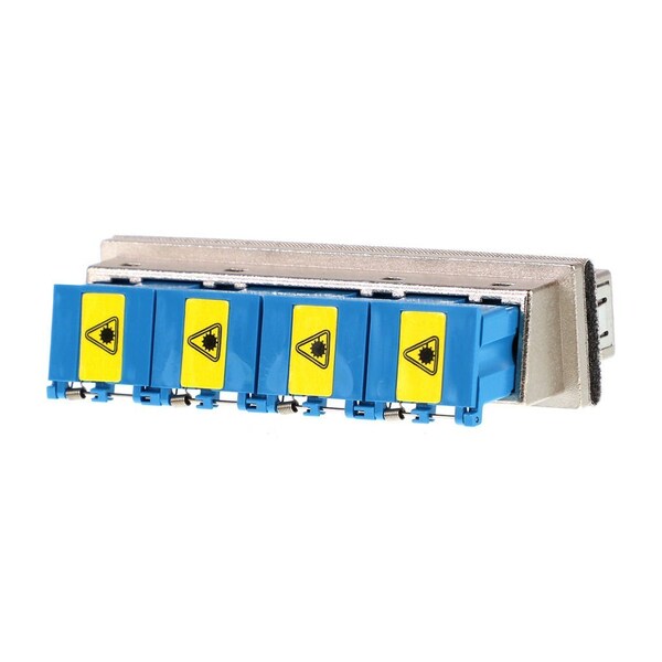 Molex Lc Adapter, Eight Port, Blue Metal Body, Ceramic Alignment Sleeve, Snap Mount Style, Lc Footprint - 1061210950