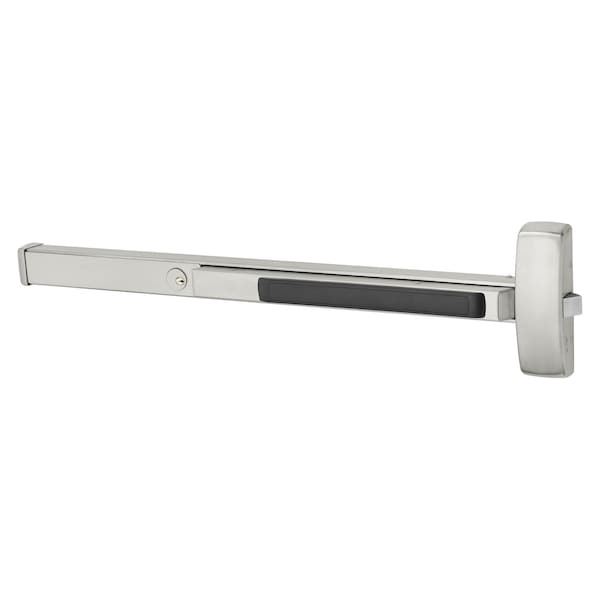 Sargent Rim Exit Device, Night Latch, Cyl. Dogging, 36", US32D - 16-8804F 32D