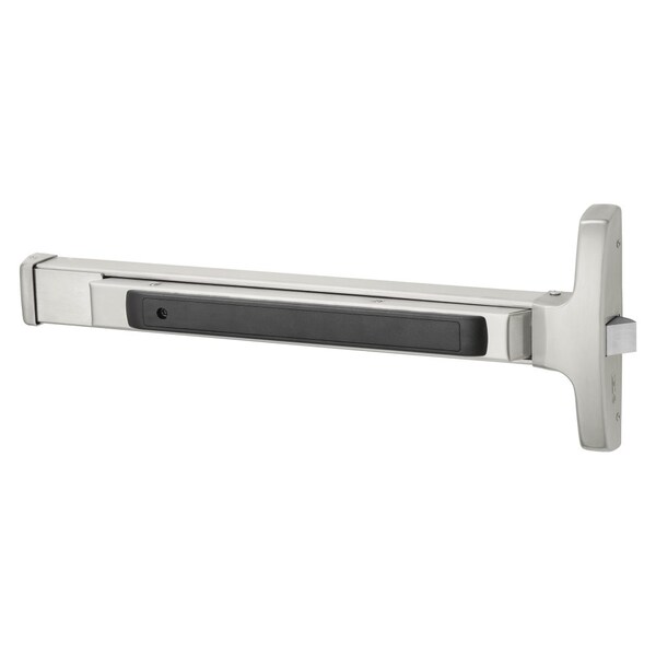 Sargent Grade 1 Rim Exit Device, Narrow Stile Pushpad, 32-in Device, Exit Only, Hex Key Dogging, Satin Stain - 8510E 32D